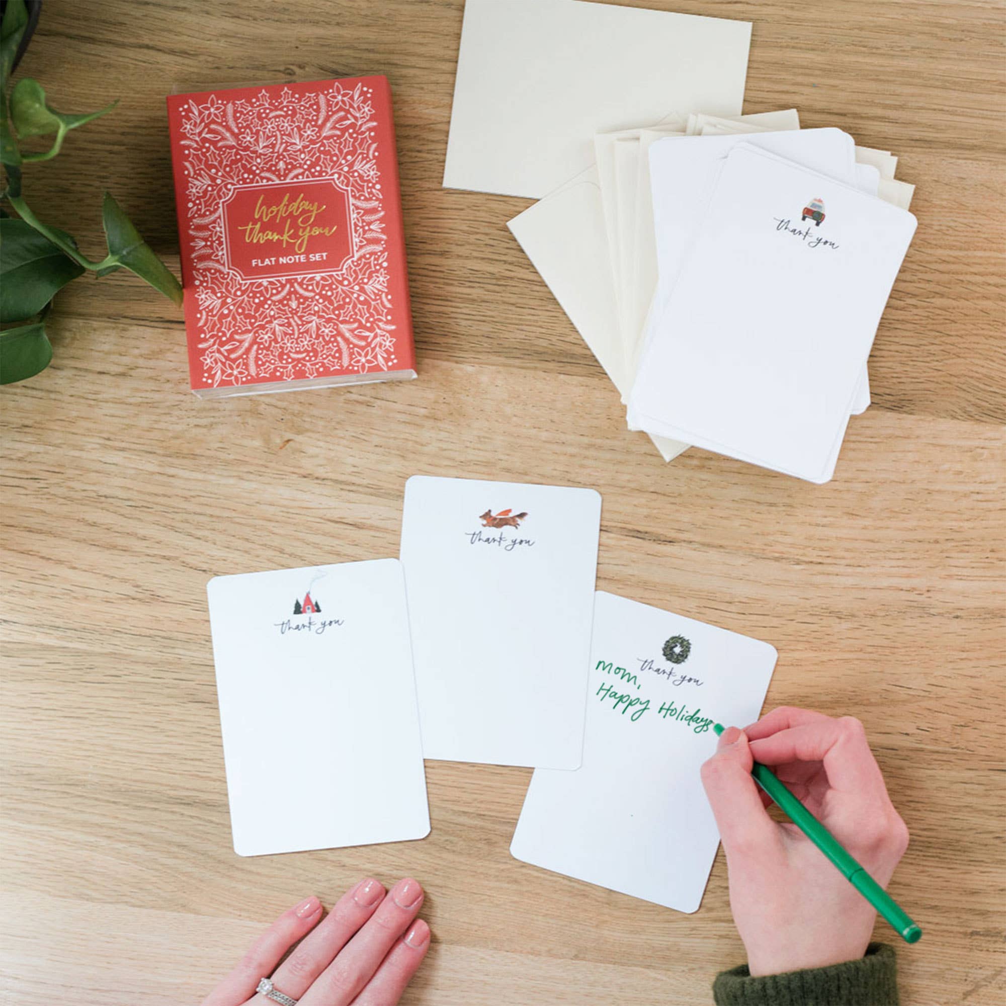 Holiday Thank You Flat Note Set
