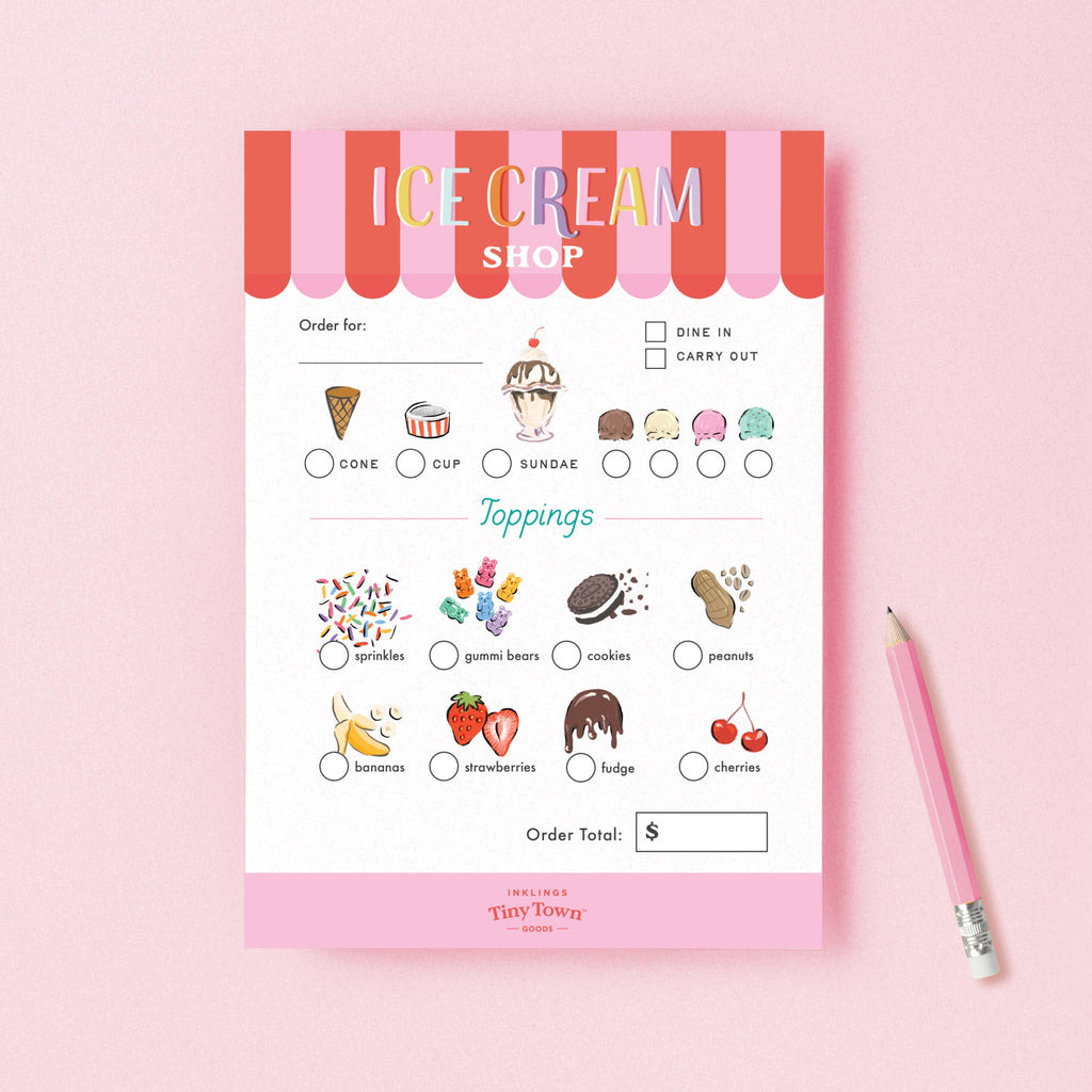 Tiny Town™ Ice Cream Shop Play Notepad