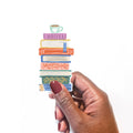 Book Stack Waterproof Vinyl Sticker