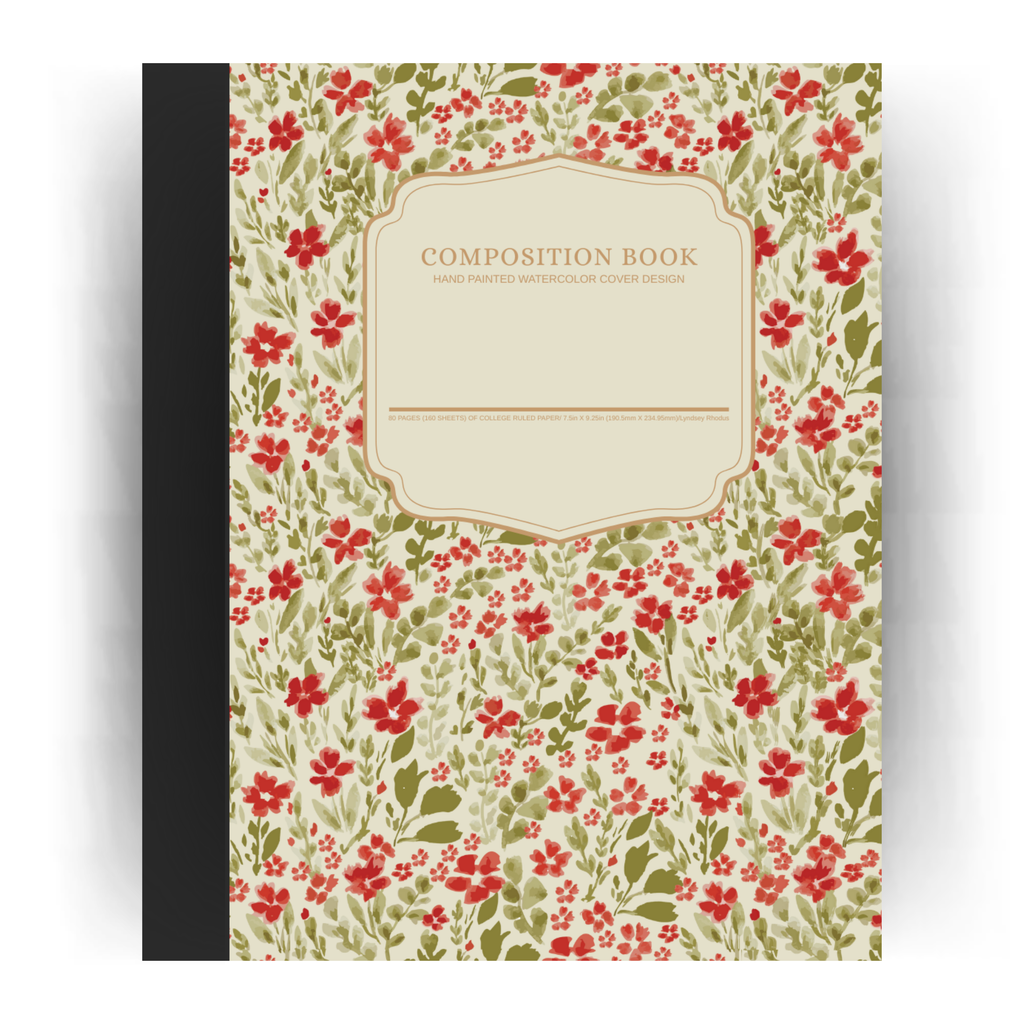 Itsy Bitsy Flowers Composition Notebook