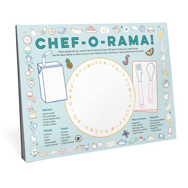 Eat, Drink, Color & Draw! Kids' Activity Placemats