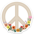 Peace Flower Vinyl Sticker