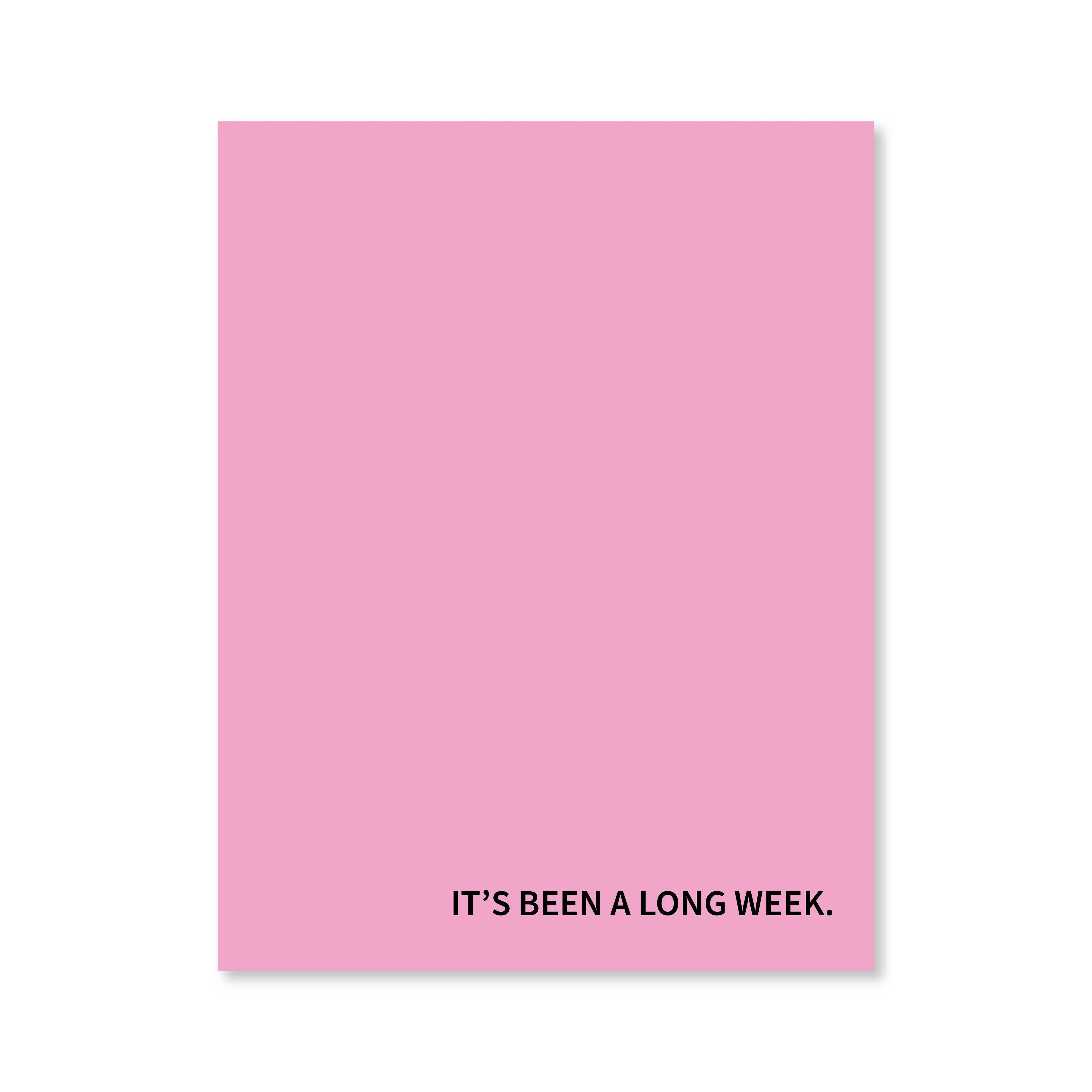 Long Week Notepad | Assorted Colors | Public School Paper Co.
