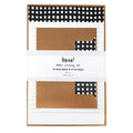 Black Gingham Letter Writing Set