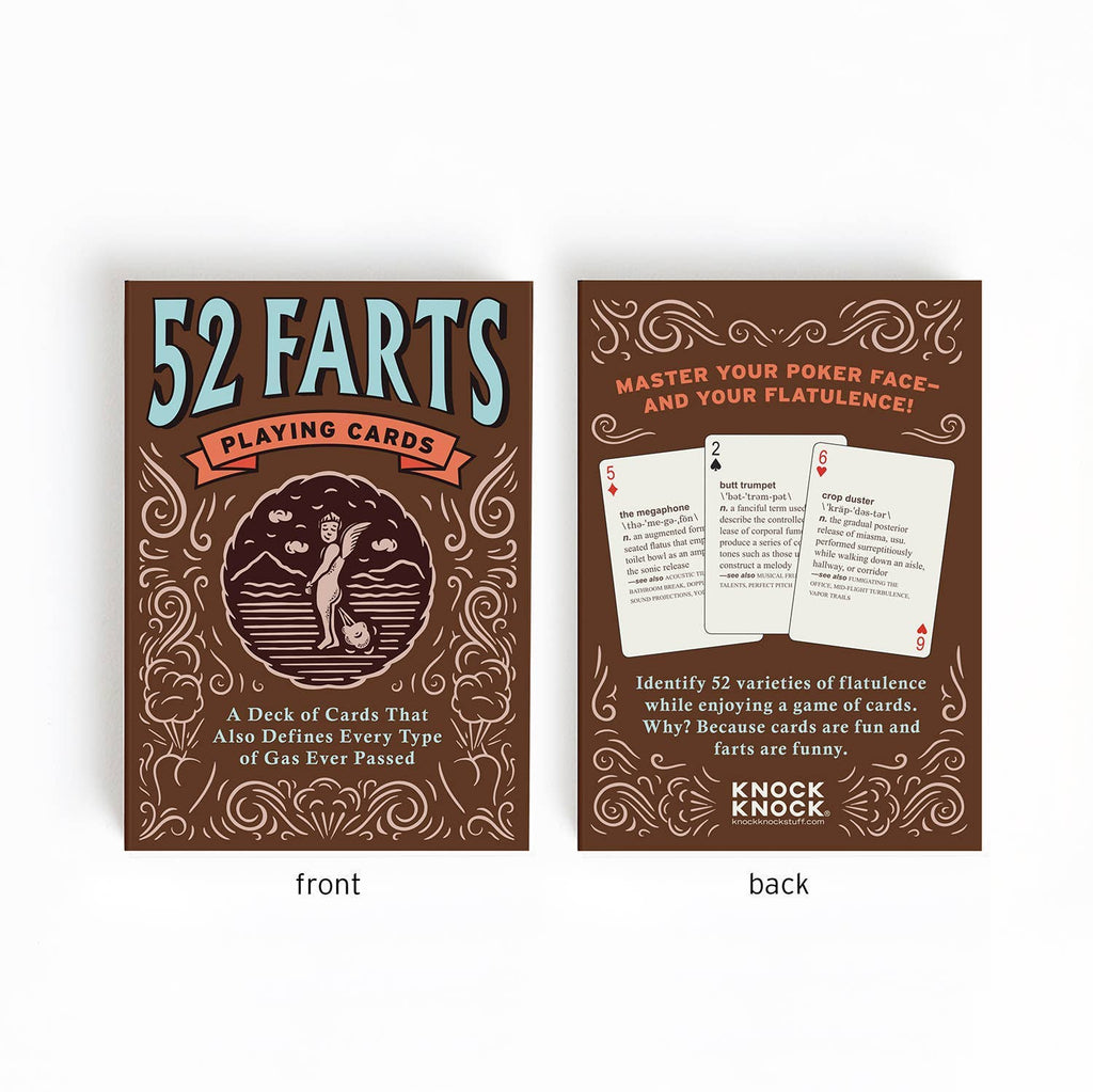 52 Farts Playing Cards, Funny Gag Gift Deck