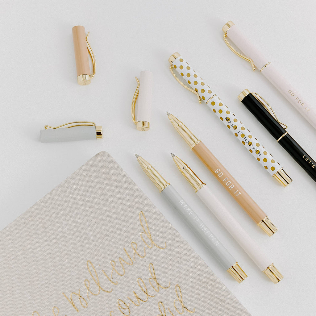 Inspirational Metal Pen Set – Boss Lady Ballpoint Pens