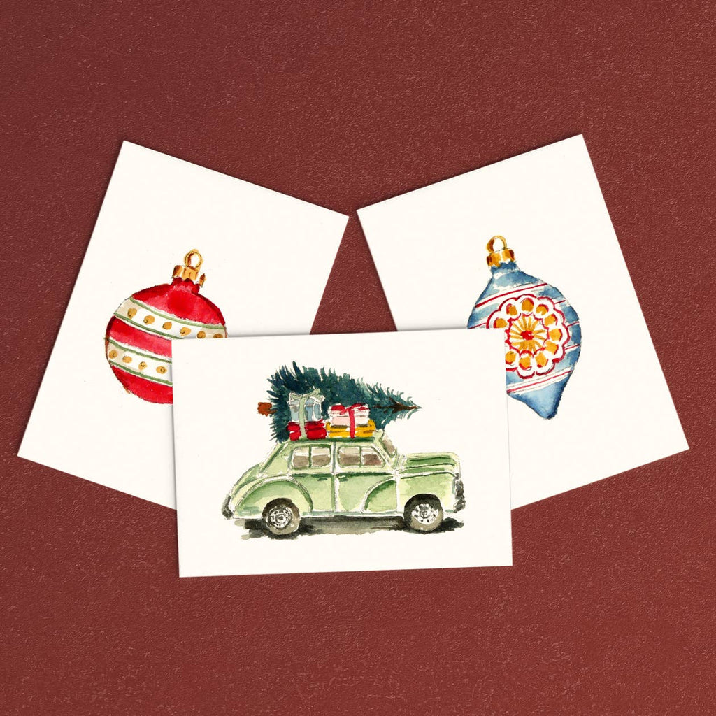 Mini Christmas Watercolor Kit No. 2 | Holiday Painting Craft Kit