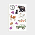 Mountain Mini Sticker Sheet - 11 Waterproof Stickers, 4" x 6"