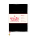 Black Cherry A5 Spumoni Swirls Scalloped Journal