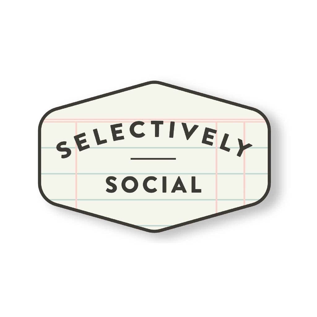 Selectively Social Decal Sticker