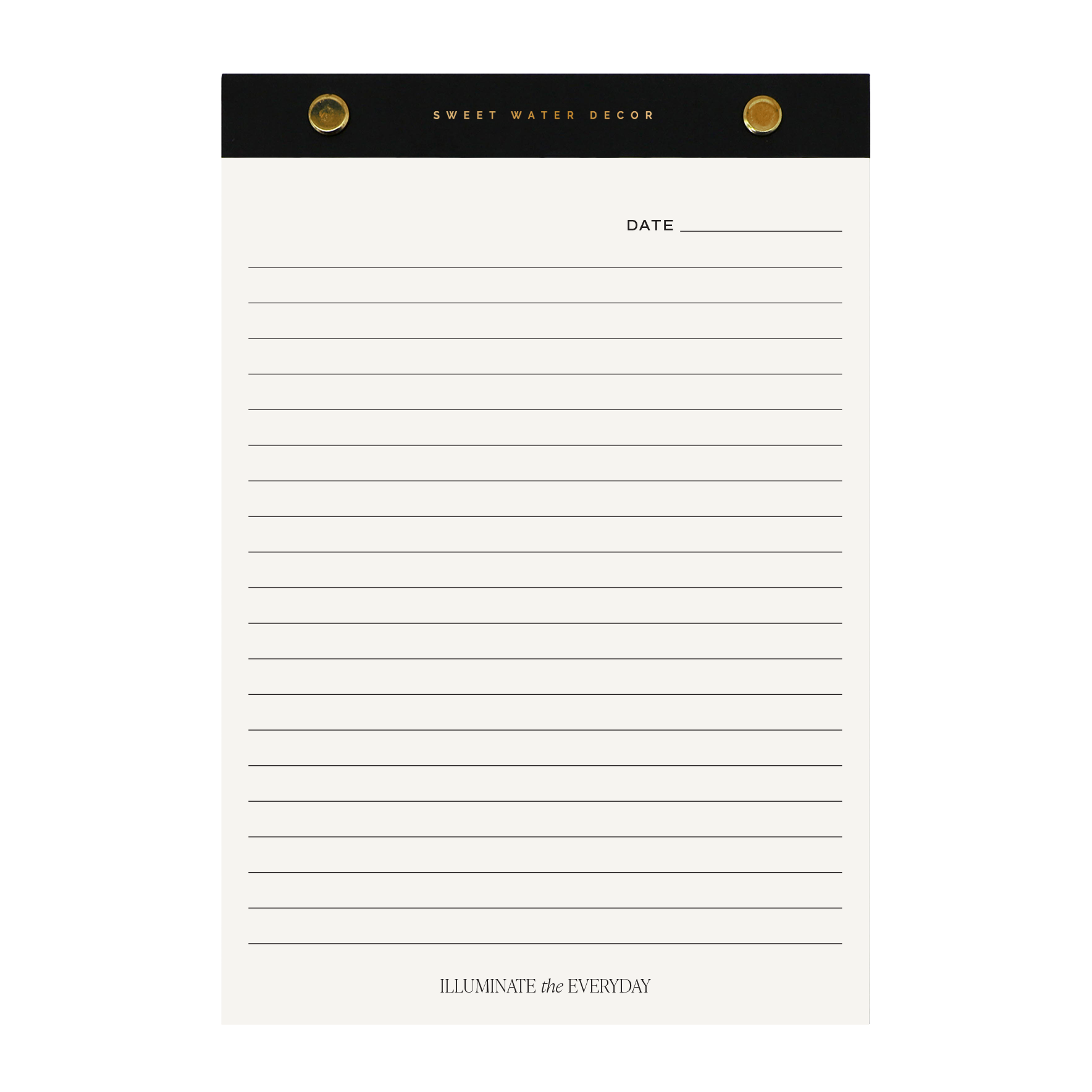 Gold Rivet Notepad, Large