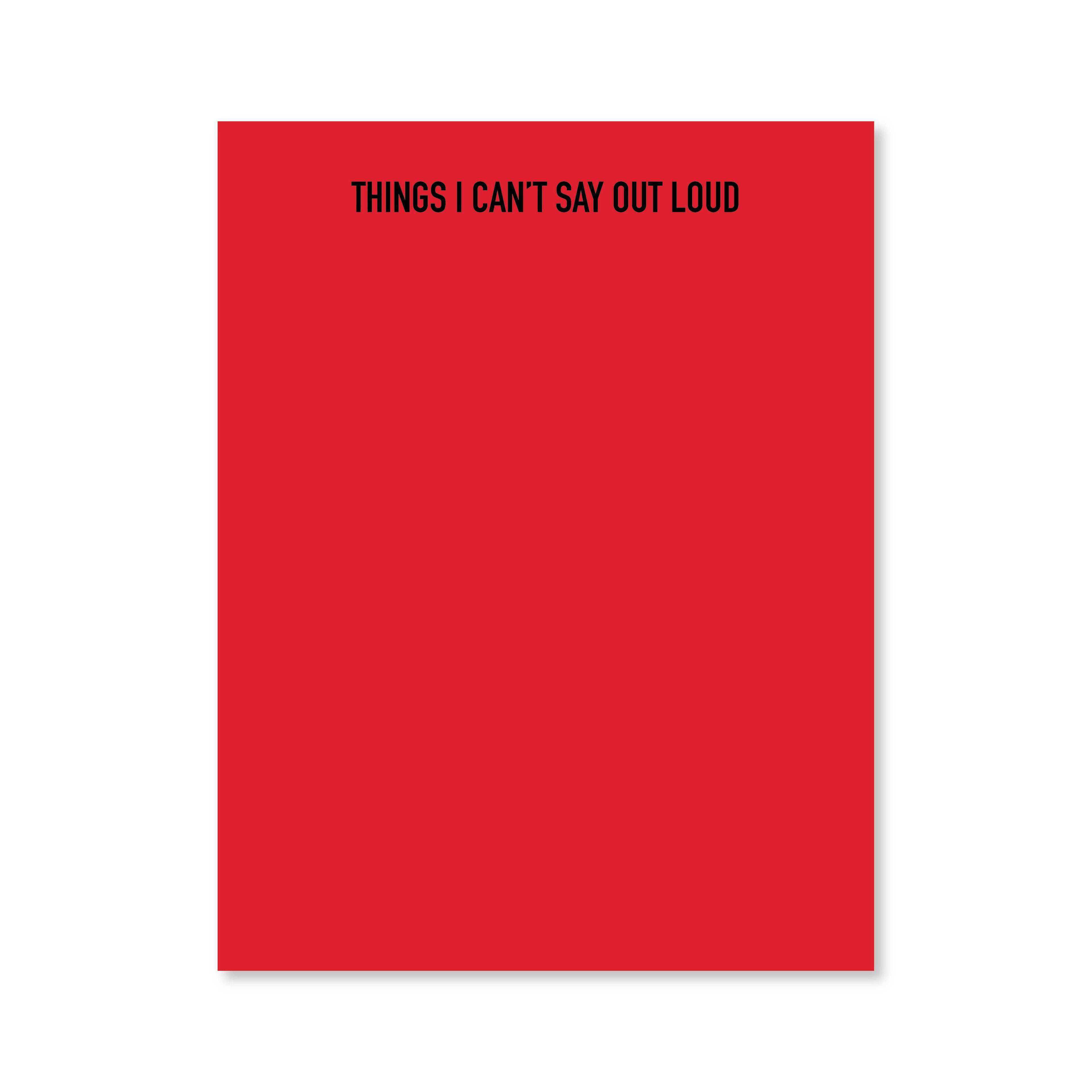 Out Loud Notepad | Assorted Colors | Public School Paper Co.