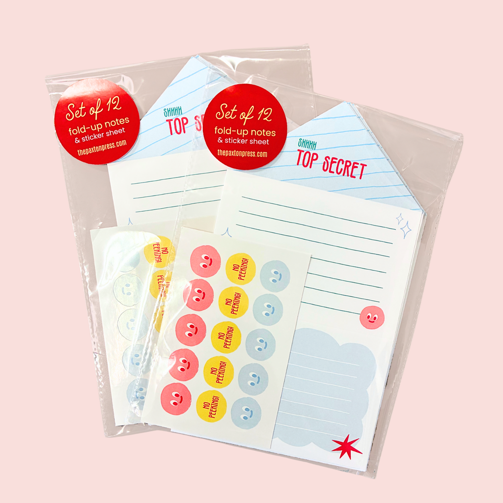 Top Secret Fold-Up Letter Set | The Paxton Press