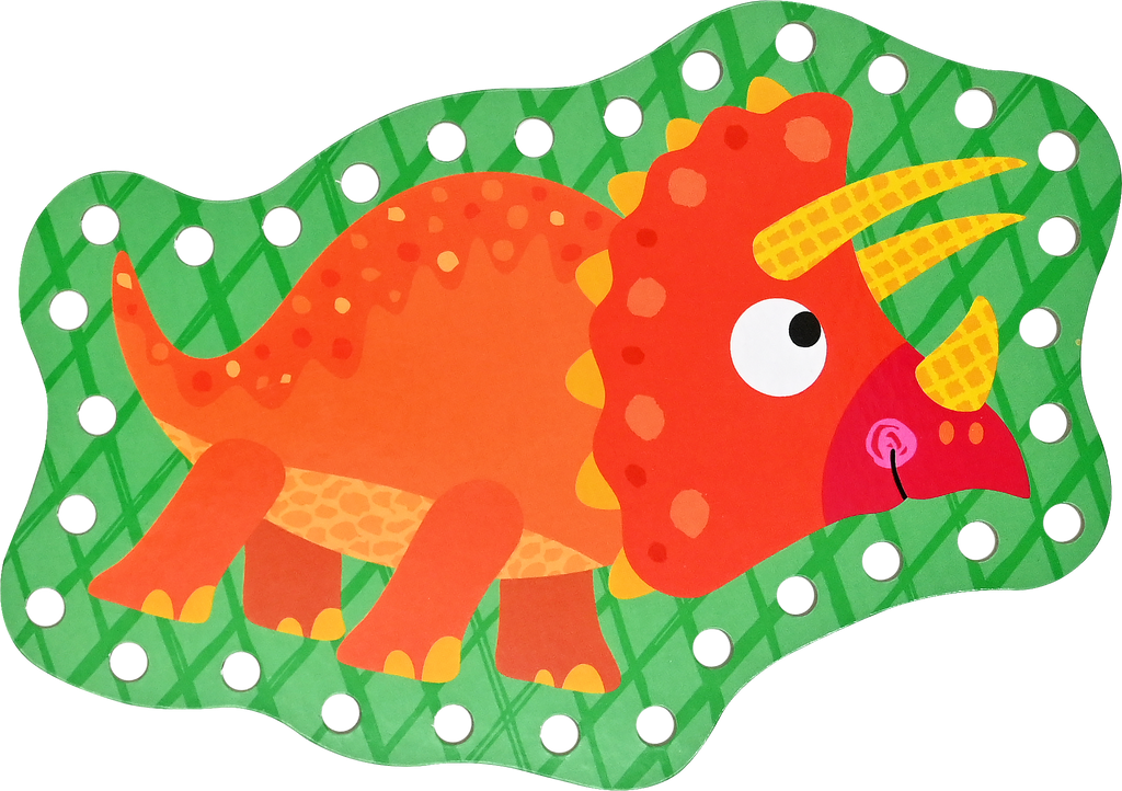 Dinosaurs Lacing Cards | Peter Pauper Press