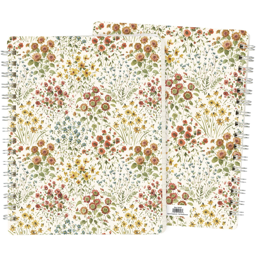 Fall Wildflower Spiral Notebook