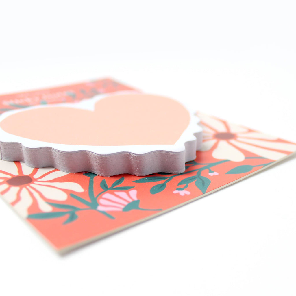 Scalloped Heart Sticky Notes