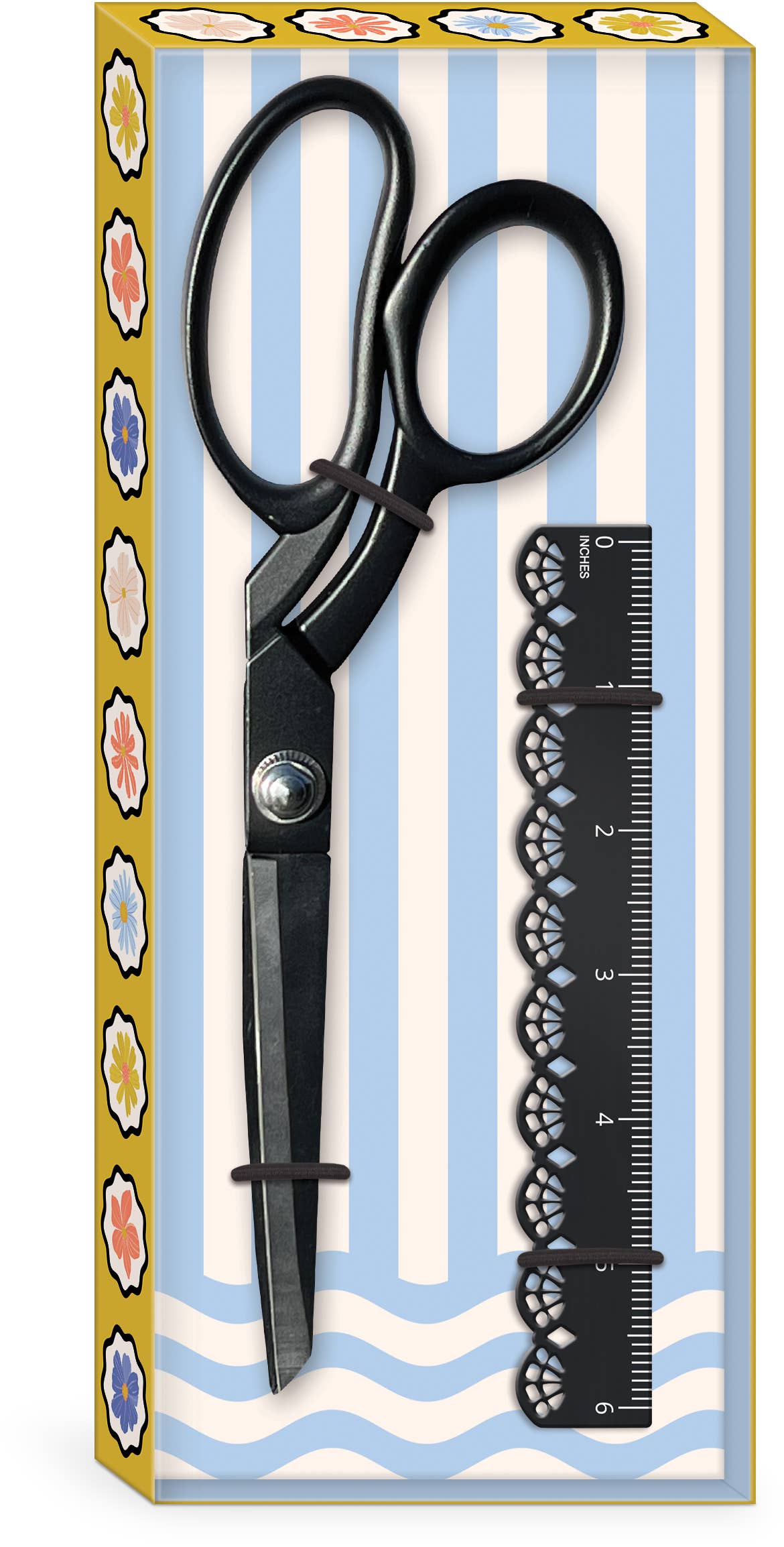 Scissor and Ruler Set - Black