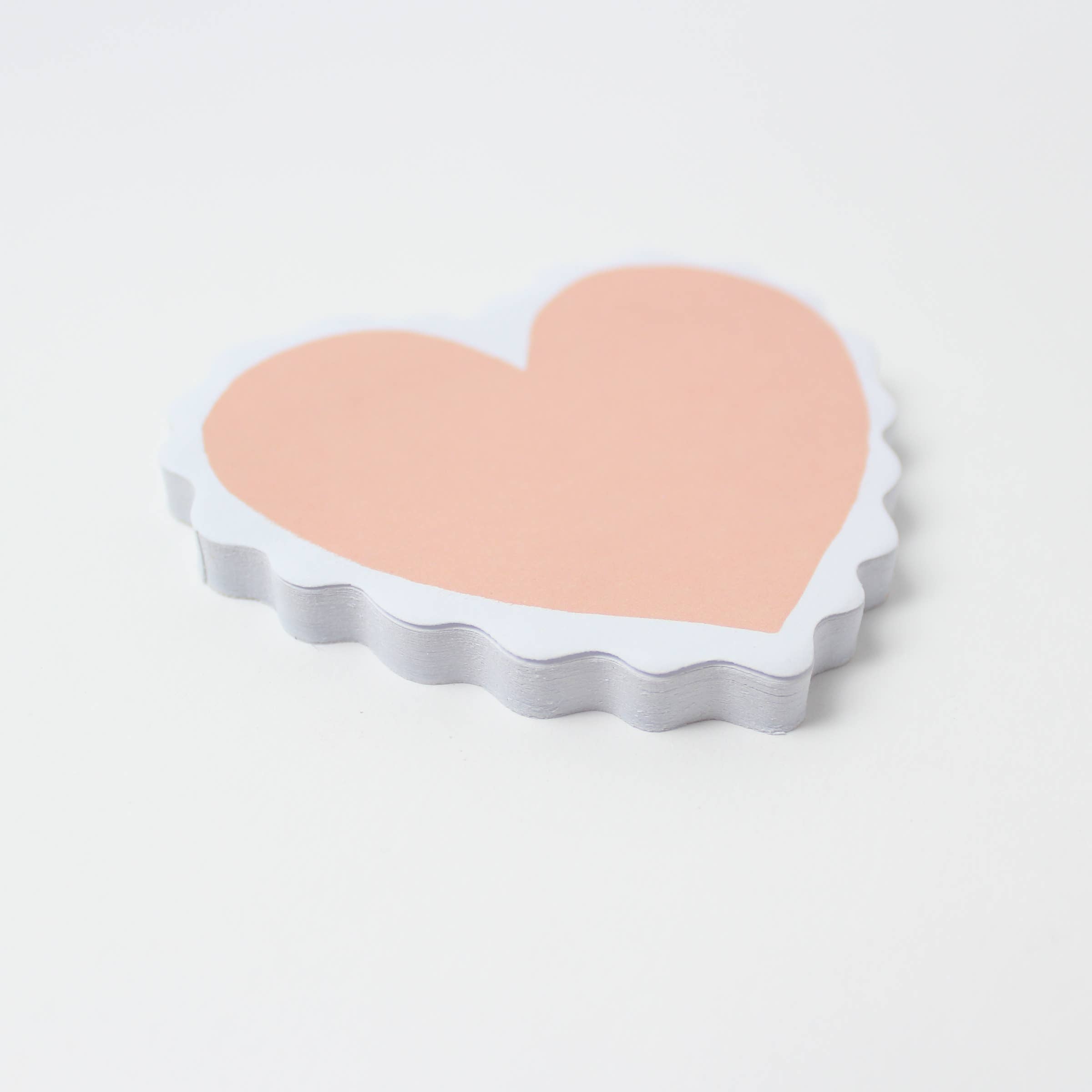 Scalloped Heart Sticky Notes