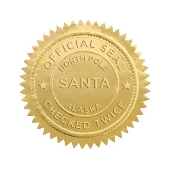 Santa Seals Holiday Stickers