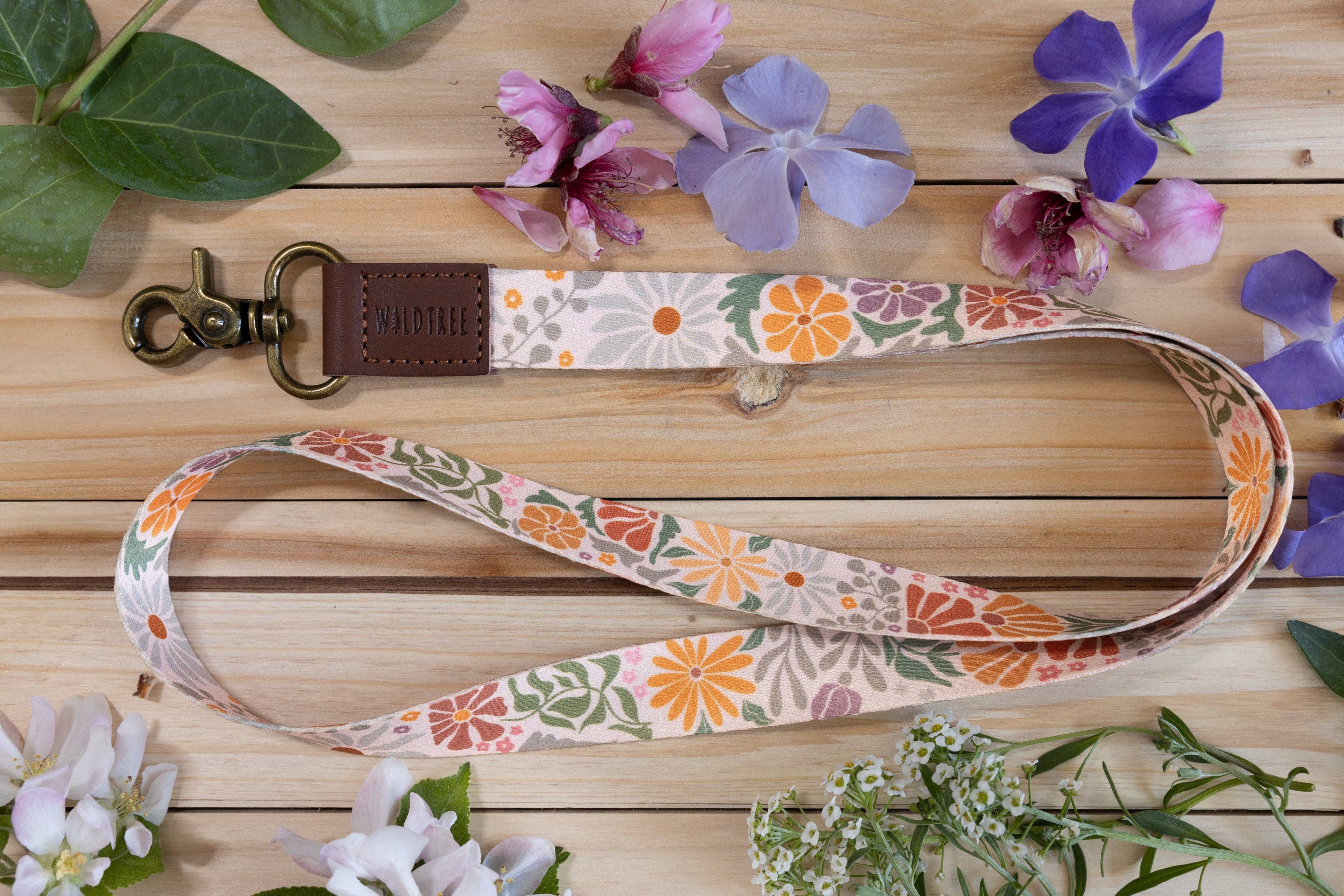 Sunset Floral Neck Lanyard