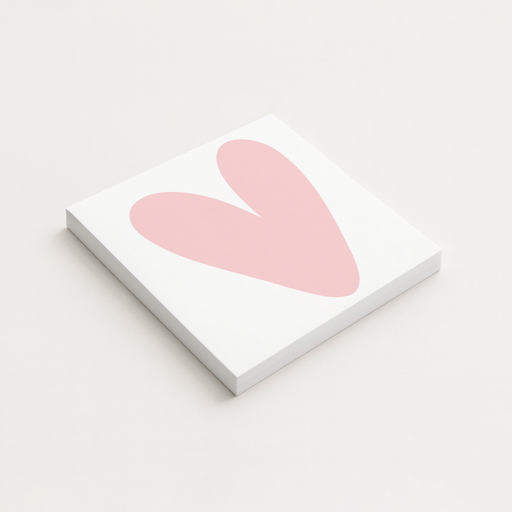 Large Heart Sticky Notes