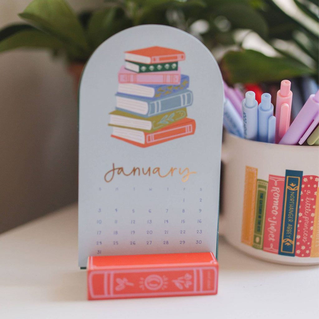 Book Lover's 2027 Mini Desk Calendar