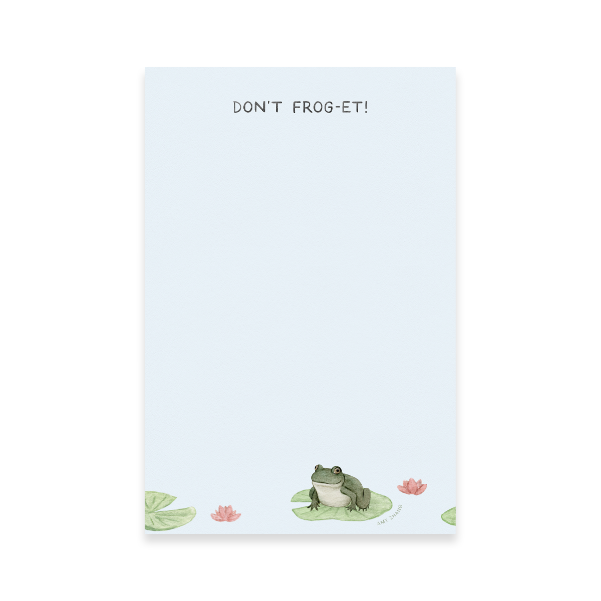 Don't Forget! Frog Notepad | Lily Pad Pun To-Do List