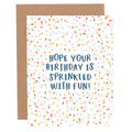 Birthday Lover Greeting Card – Confetti Sprinkle Birthday Card by Pippi Post