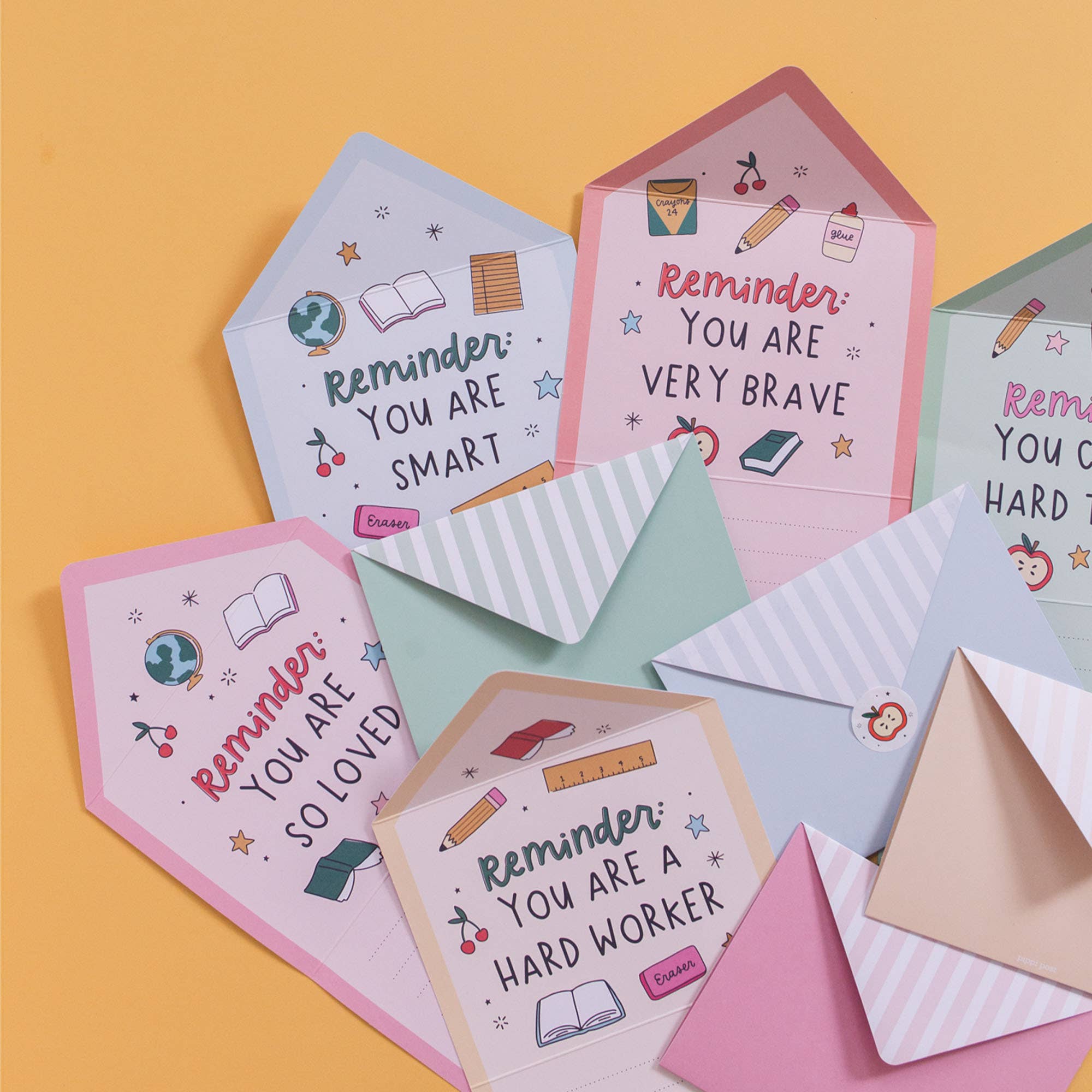 Kids Gift Lunchbox Note Card Set – Affirmation Lunchbox Notes by Pippi Post