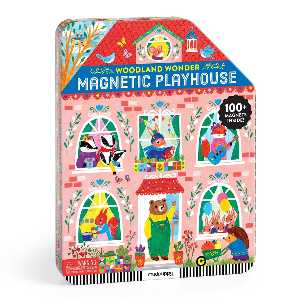 Woodland Wonder Magnetic Playhouse - 100+ Magnet Travel Tin, Ages 4+