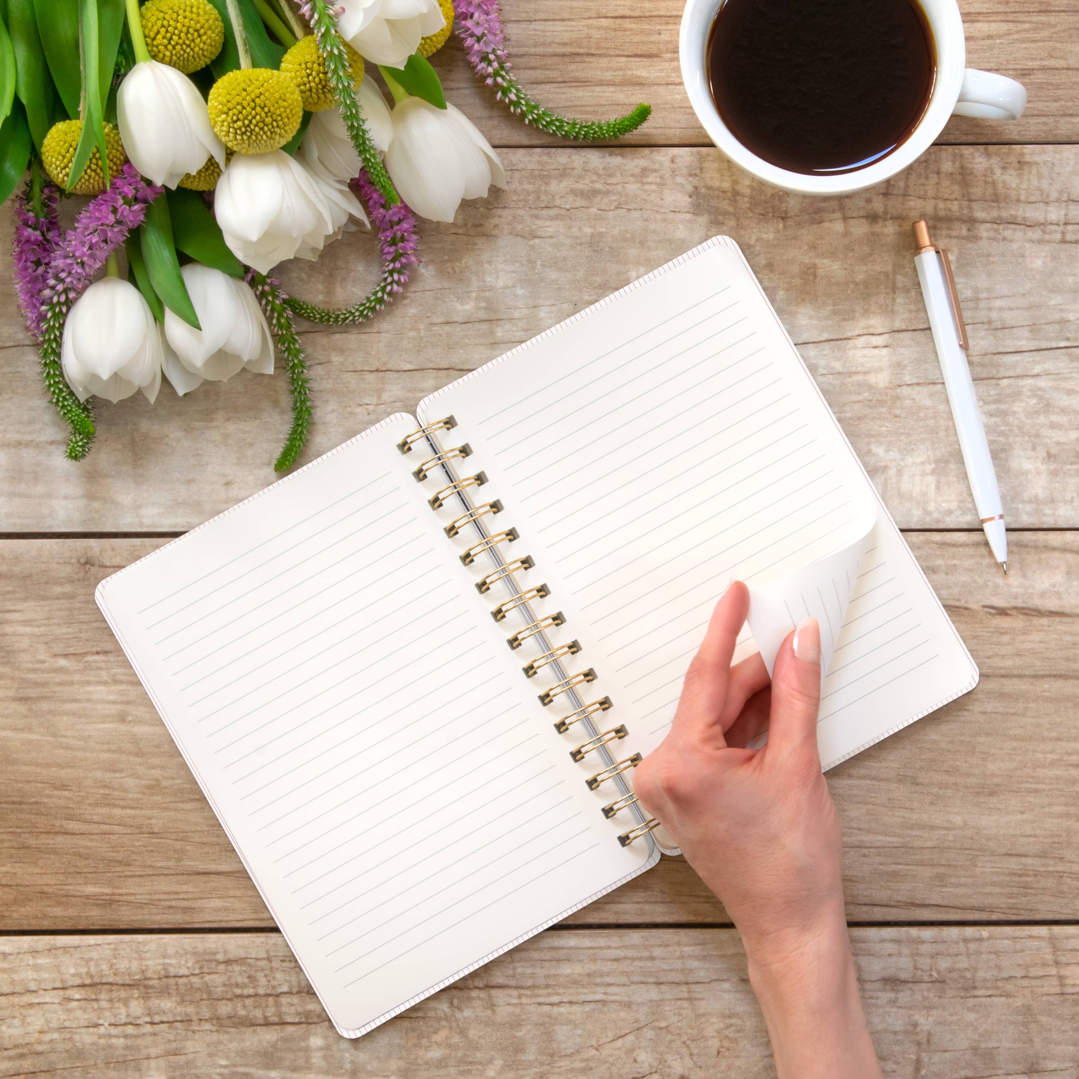 Agatha Notebook | Current Mood in Coral Pink