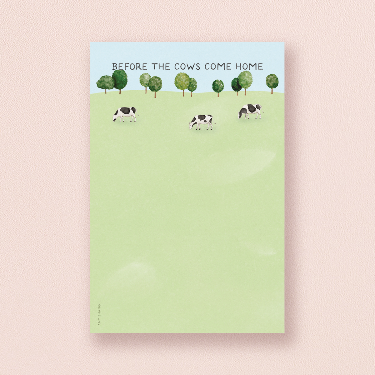 Before The Cows Come Home Notepad | Funny Cow To Do List