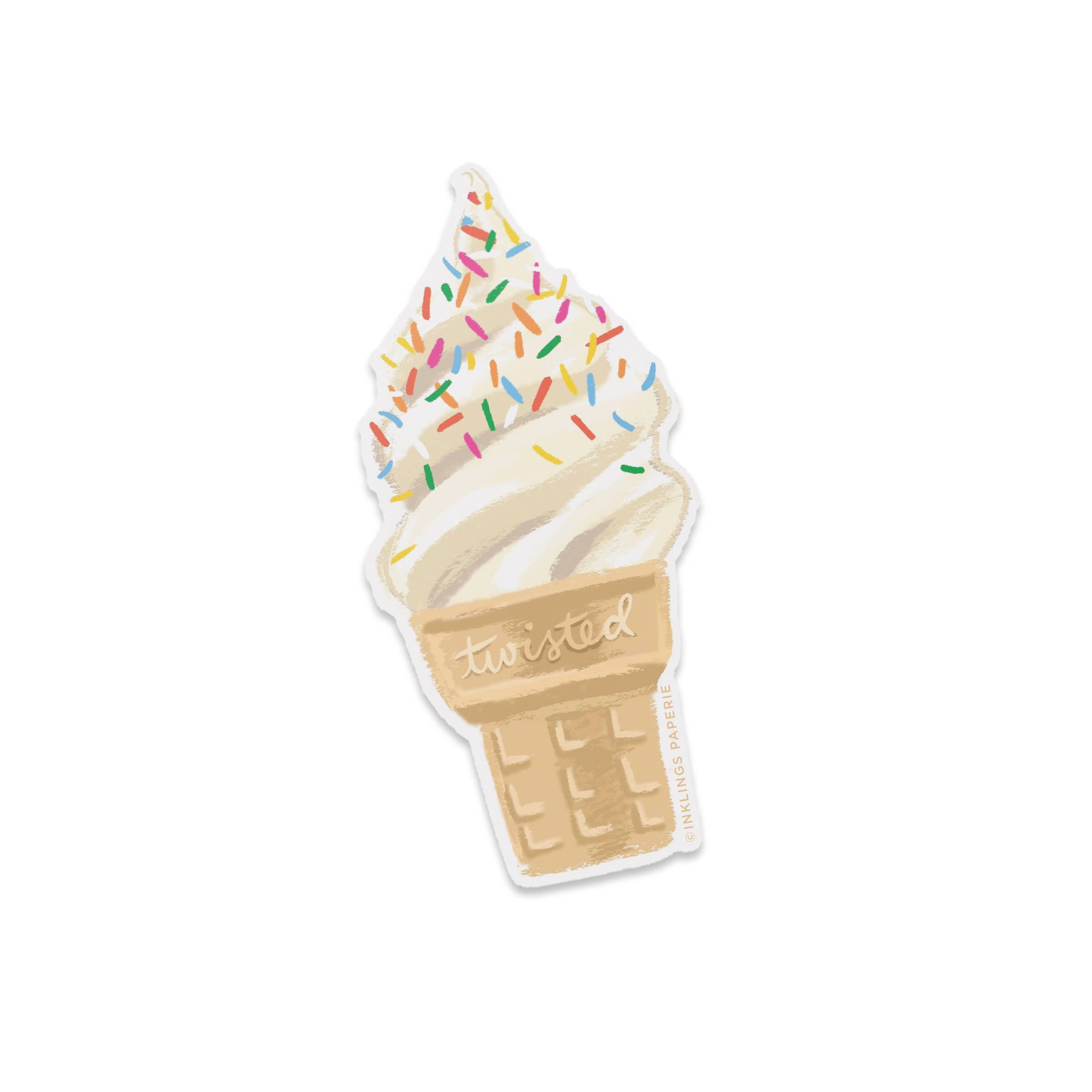 Twisted Ice Cream Vinyl Sticker