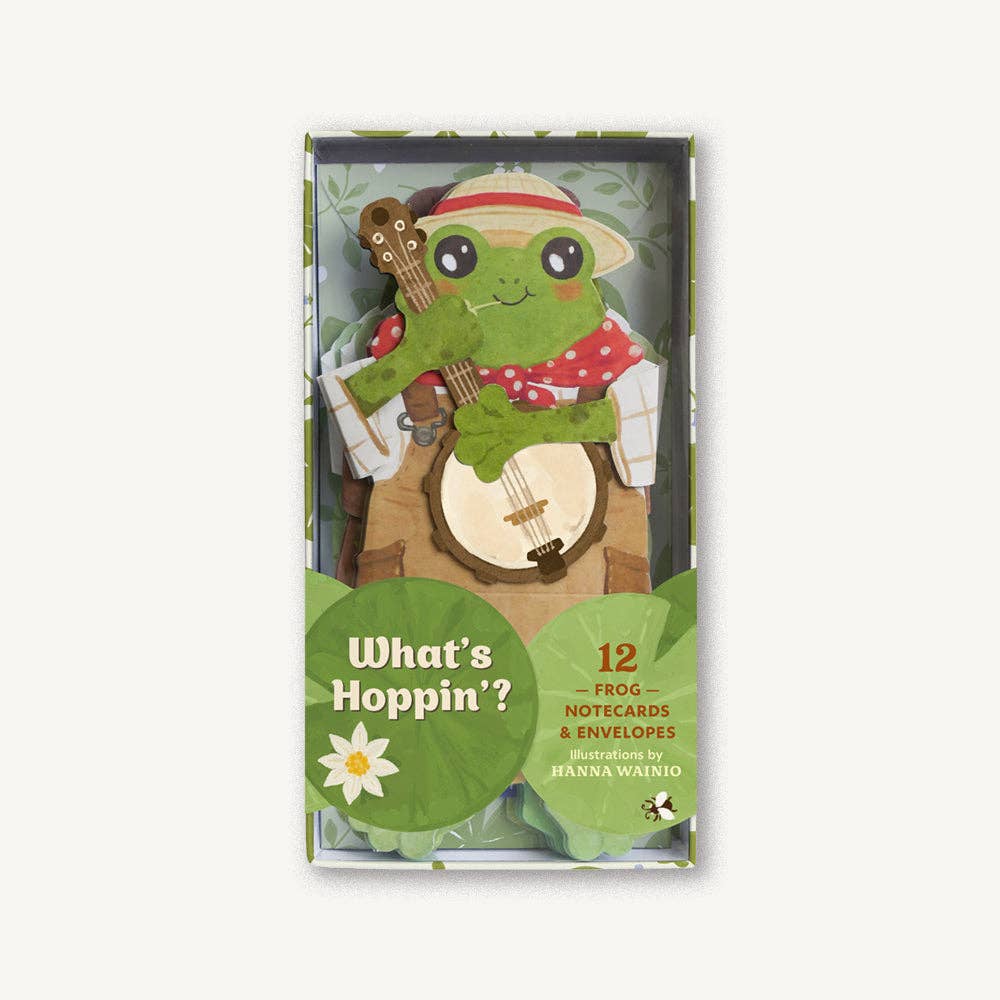 What's Hoppin'? Frog Notecards – Set of 12