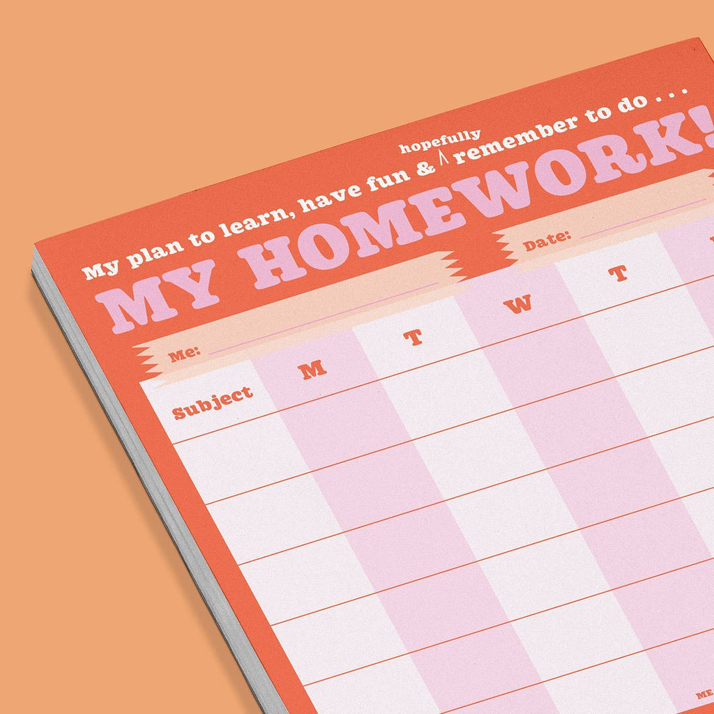 Knock Knock Kids Homework Can-Do Pad | Kids Homework Planner