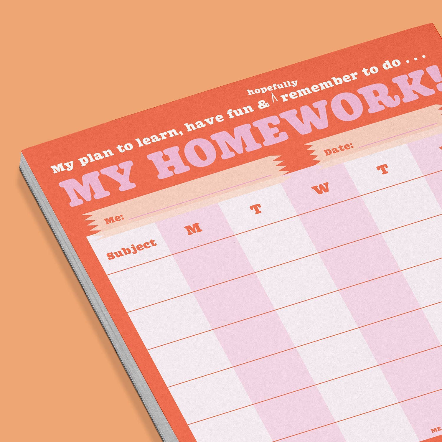 Knock Knock Kids Homework Can-Do Pad | Kids Homework Planner
