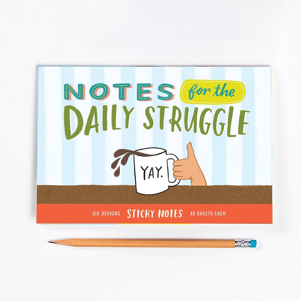 Daily Struggle Sticky Note Packet | Funny Sticky Notes Set
