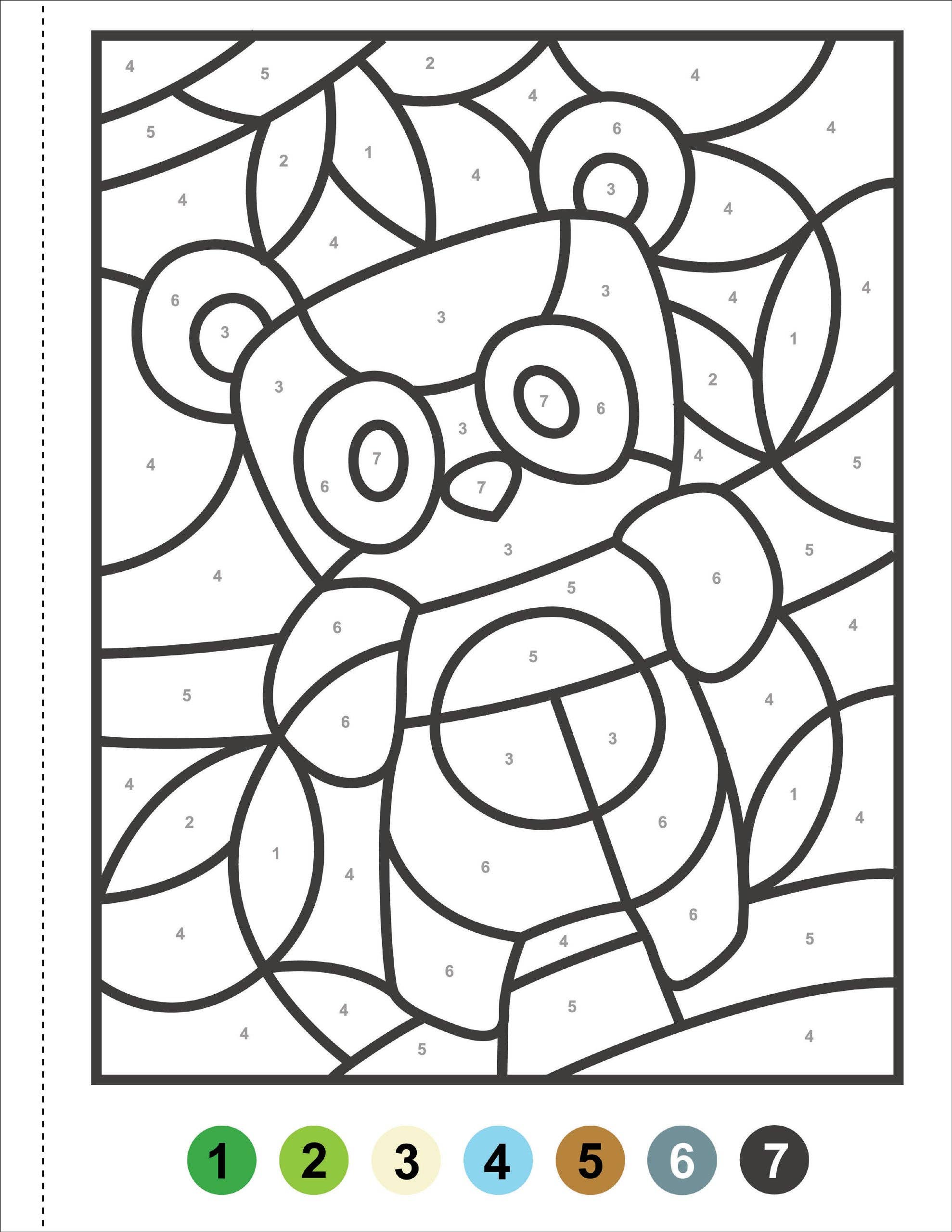 My First Color-by-Number: Animals | Peter Pauper Press