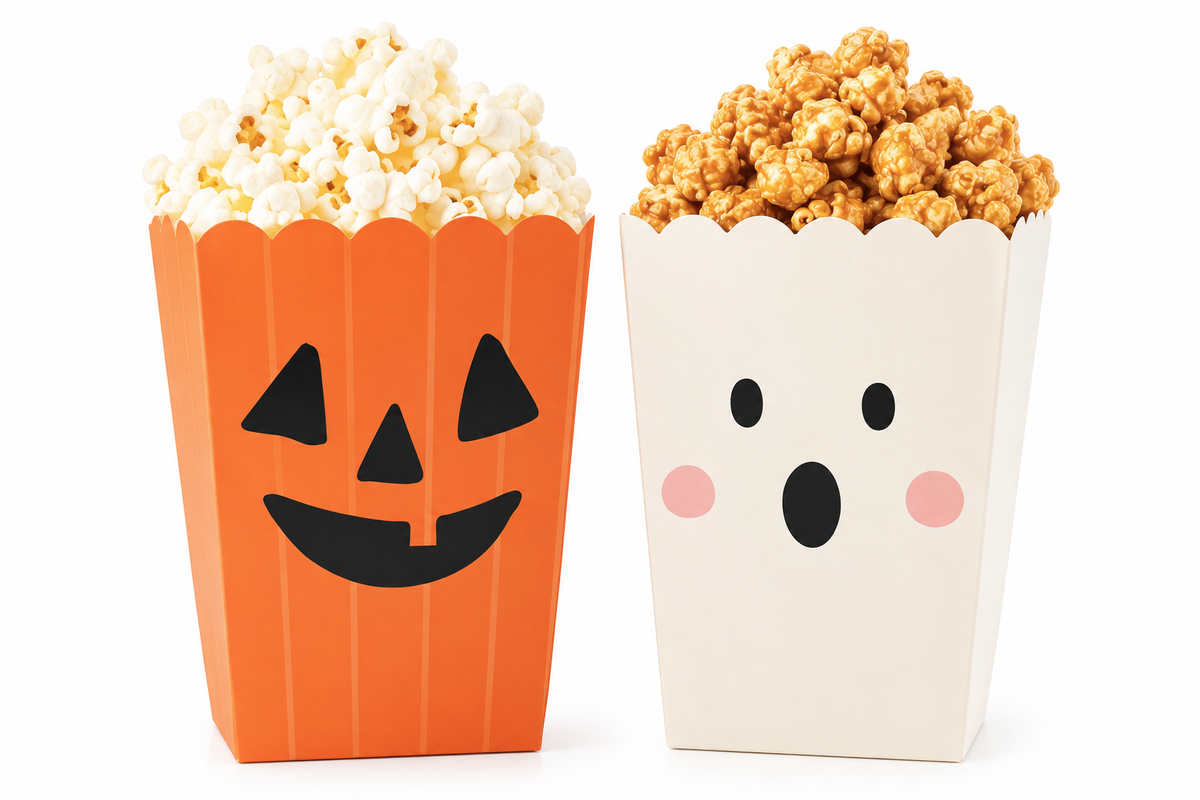 Pumpkin & Ghost Halloween Treat Boxes, 12-Pack