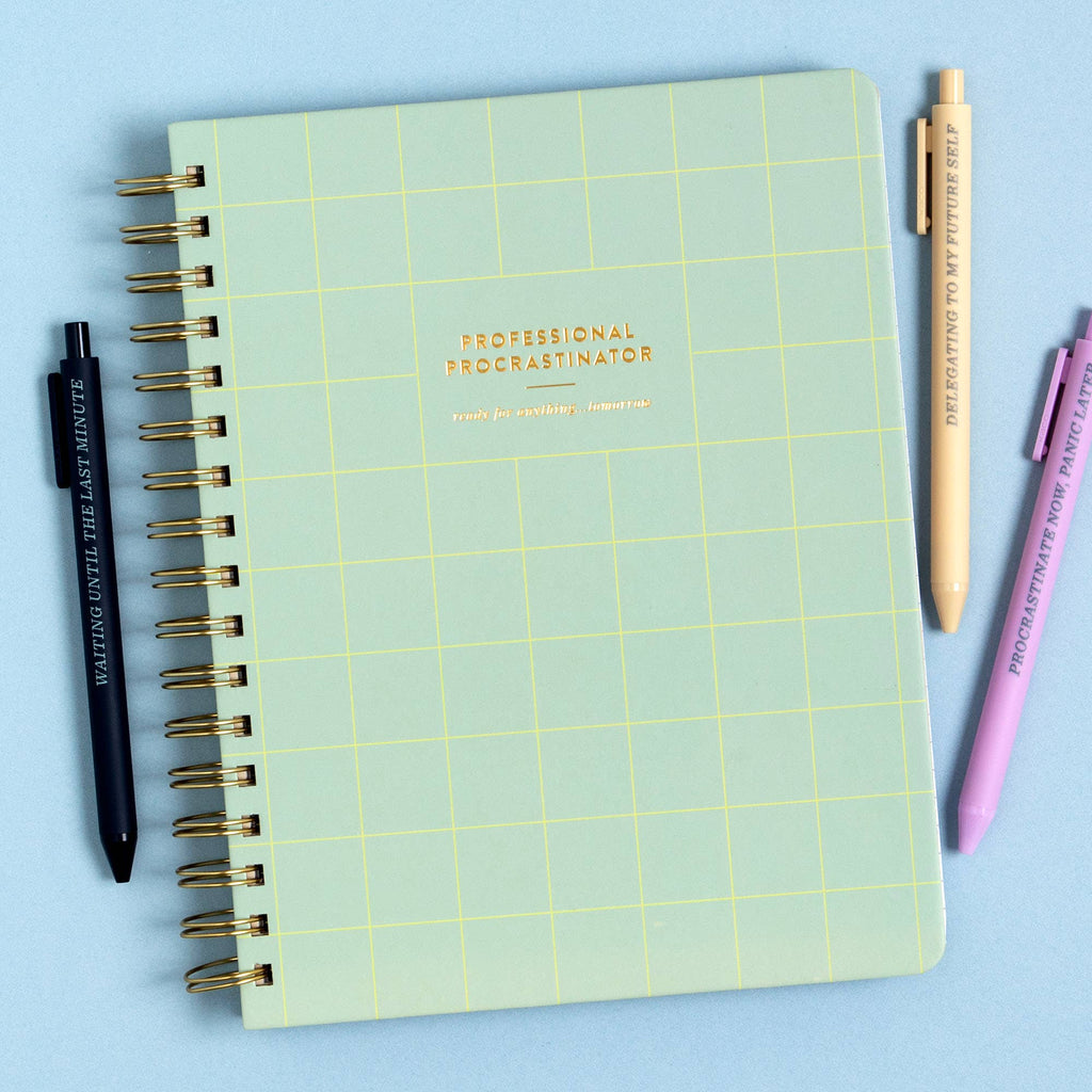 Professional Procrastinator Spiral Notebook | Studio Calico