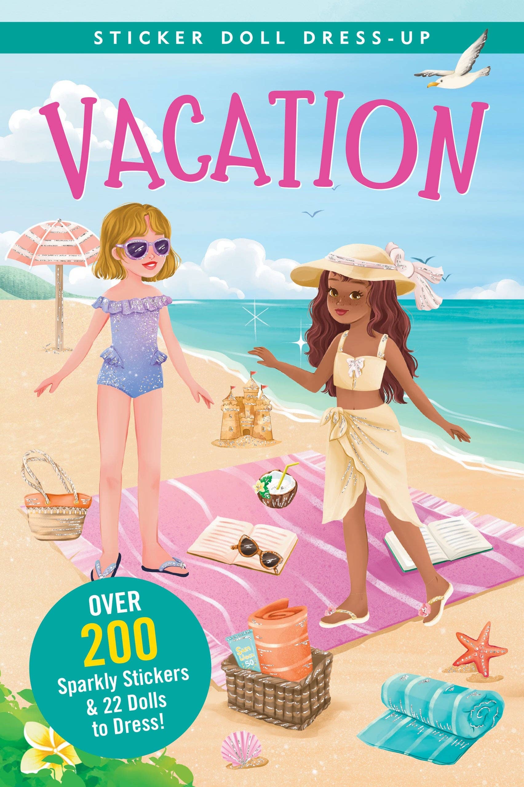 Vacation Sticker Doll Dress-Up Book | Peter Pauper Press