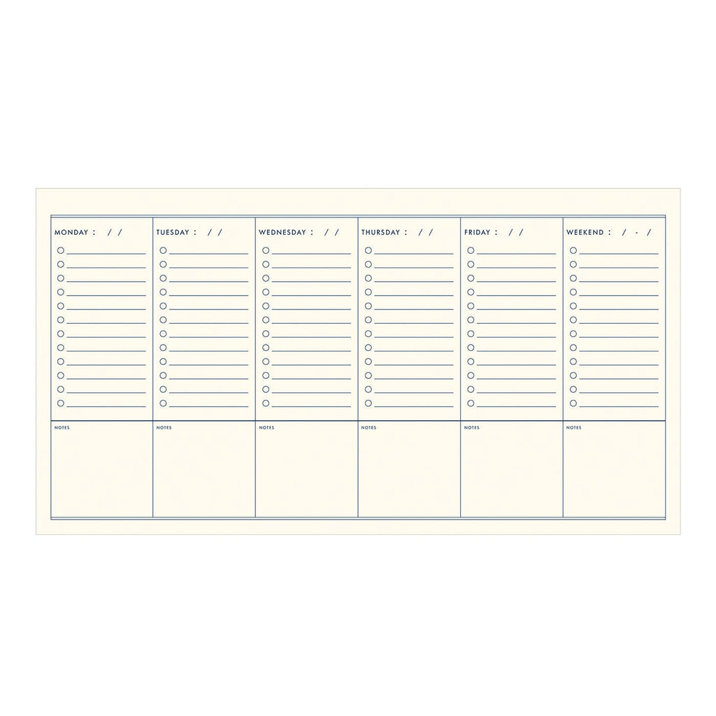 Floral Vines Undated Weekly Planner - Ruff House Print Shop