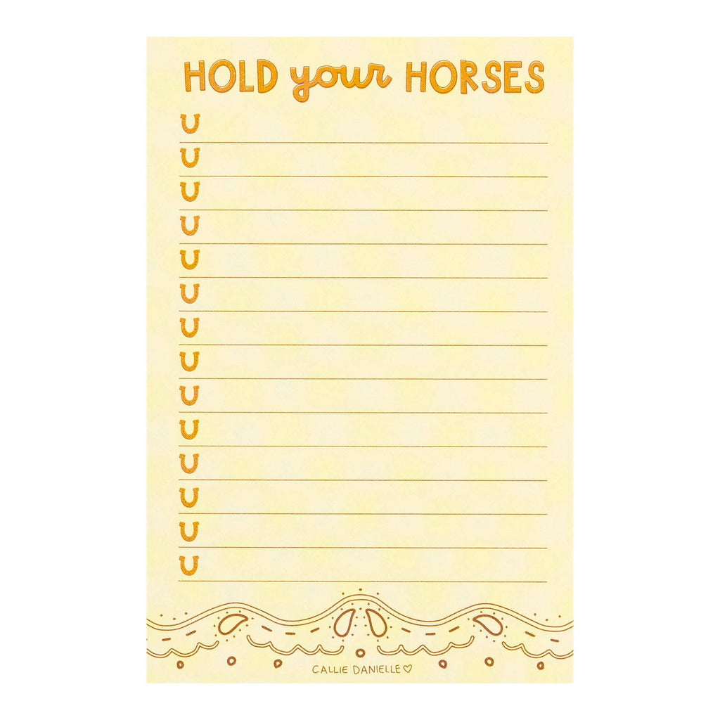 Hold Your Horses Notepad