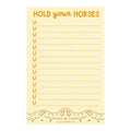 Hold Your Horses Notepad