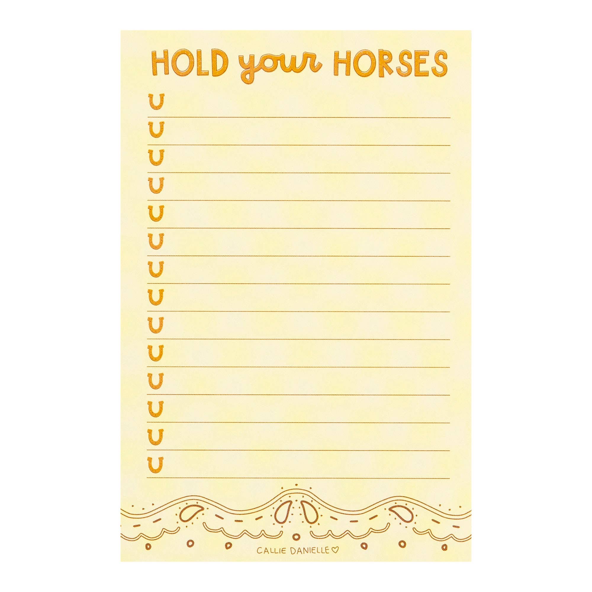 Hold Your Horses Notepad