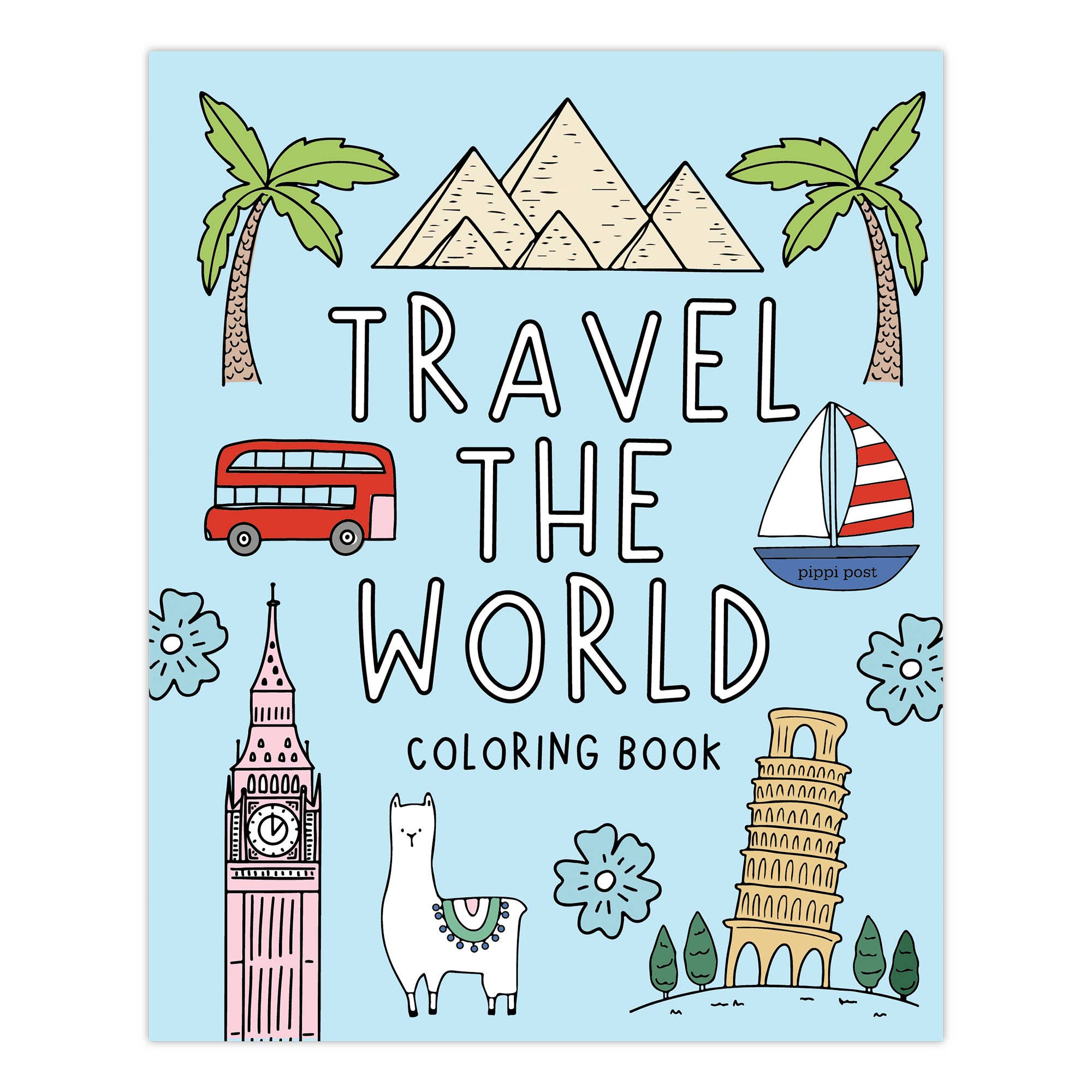 Travel the World Coloring Book | Pippi Post