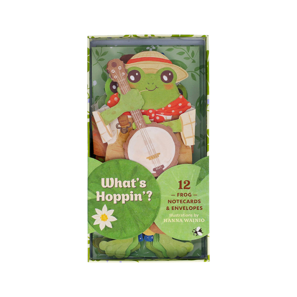 What's Hoppin'? Frog Notecards – Set of 12