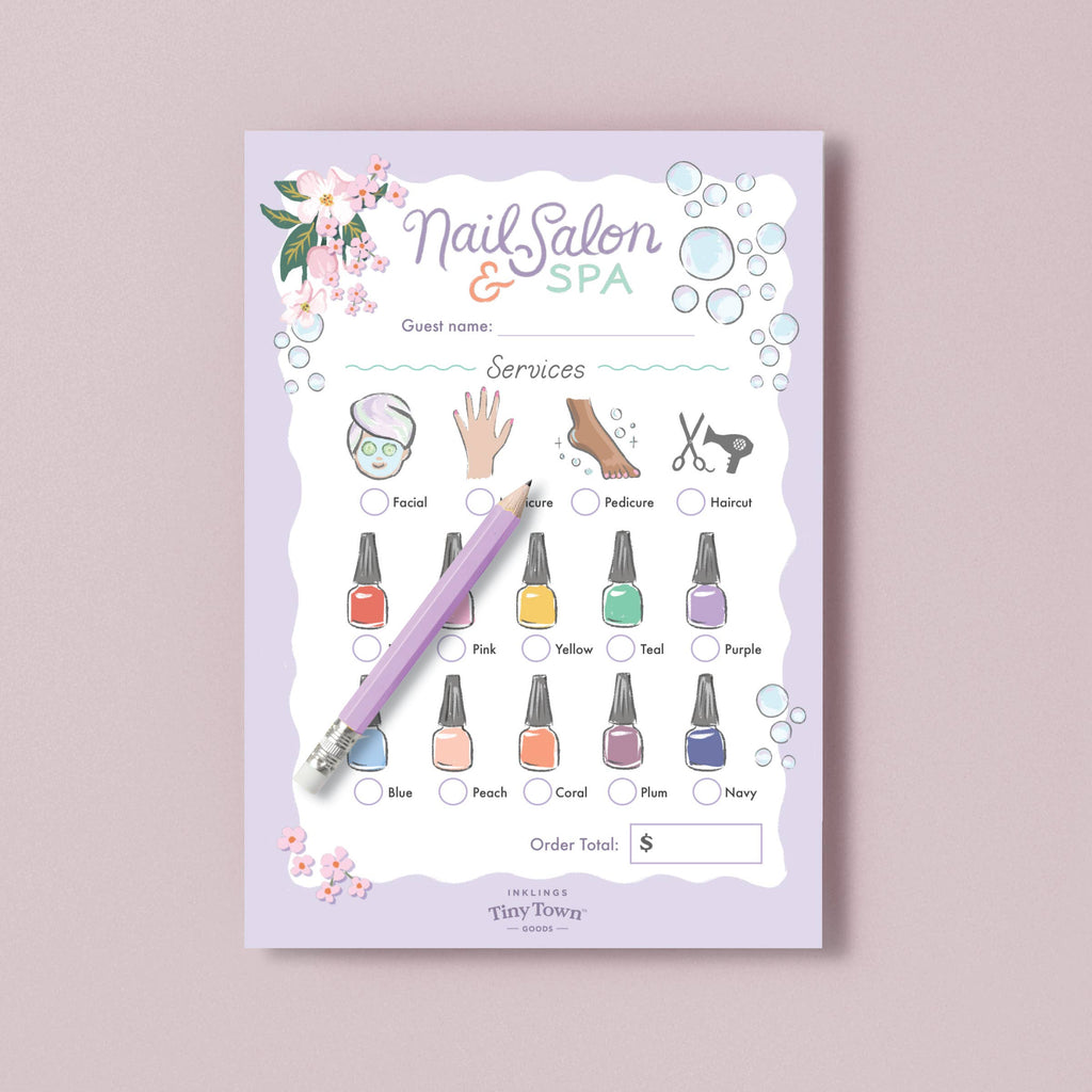 Tiny Town™ Nail Salon & Spa Play Notepad