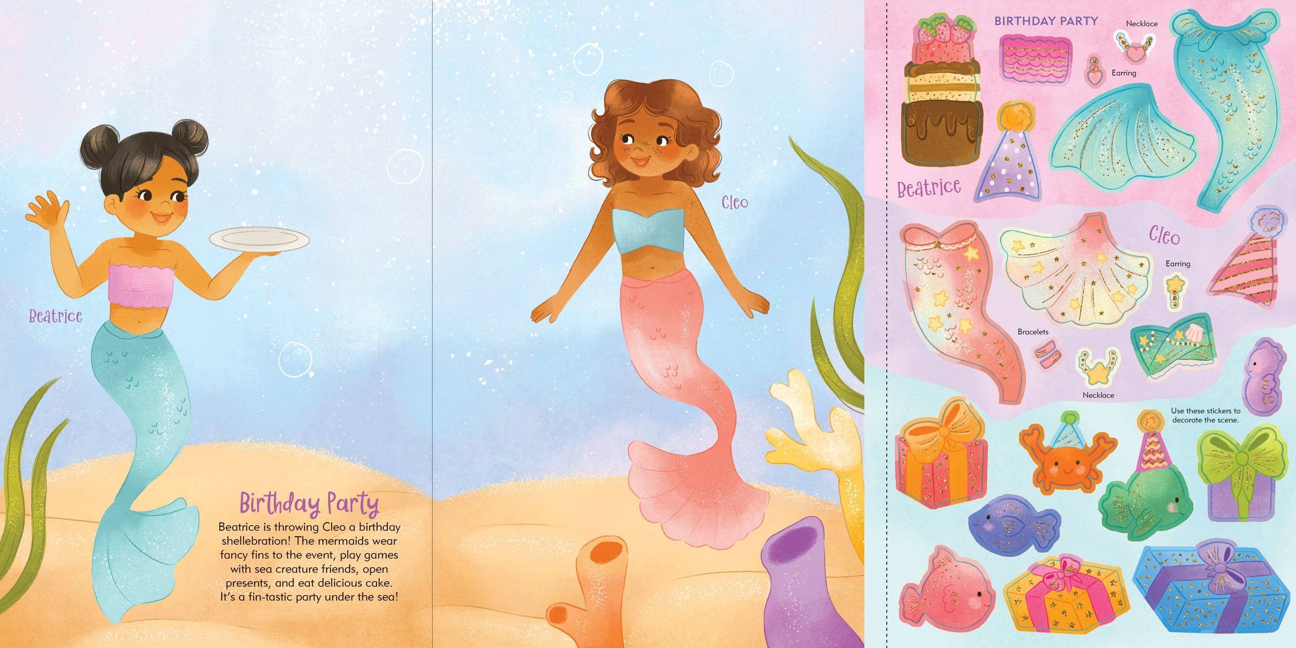 Mermaids Sticker Doll Dress-Up Book | Peter Pauper Press