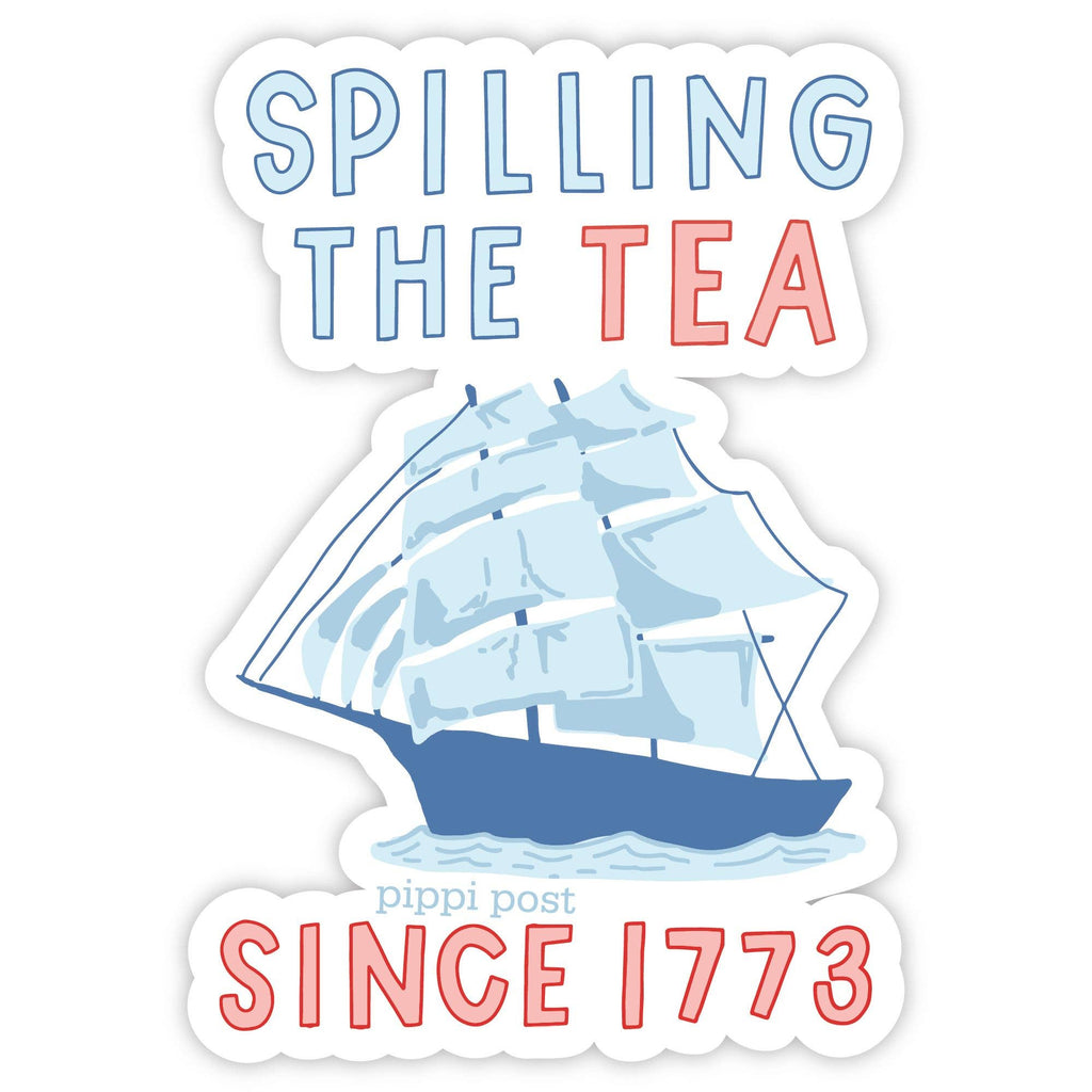 Spilling The Tea Decal Sticker